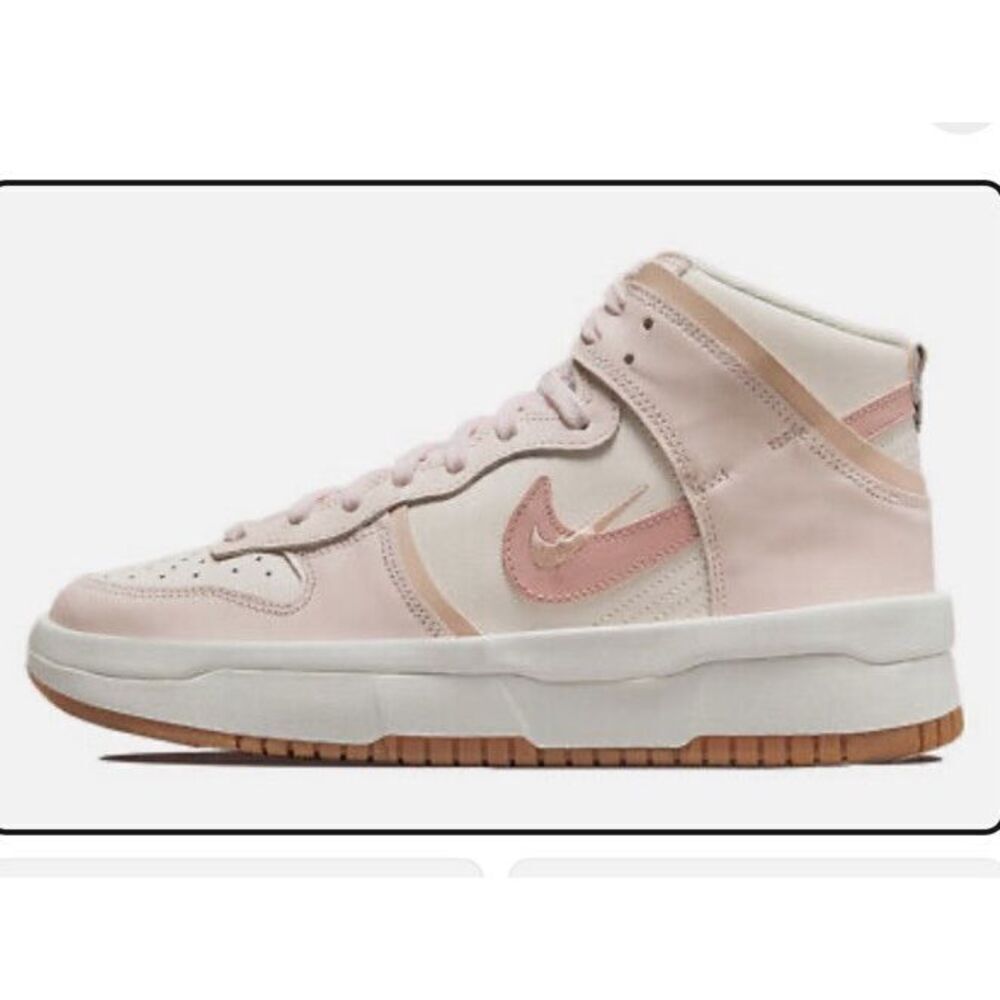 Nike Dunk High Up Rebel Pink Oxford‎ Womens 8.5 DH3718-102 Sneakers basketball